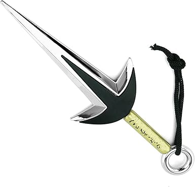 FAYAIALO Minato Kunai 7.1 inches Uzumaki Kakashi Namikaze Kunai Real Metal Ninja Cosplay Figure Model Keychain Collection