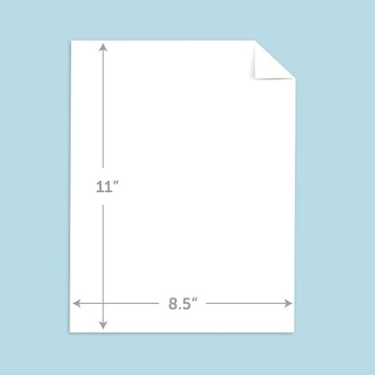 Neenah Index Cardstock, 8.5" x 11", 90 lb./163 gsm, White, 300 Sheets, Lightweight, 94 Brightness - EXTRA SHEETS, MORE VALUE! (91437)