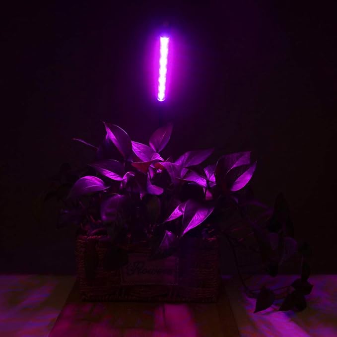 LED Grow Lights for Indoor Plants 20 LED, Plant Growing Lights Full Spectrum Auto ON Off with 3912H Timer, 9 Dimmable Lightness Clip-On Desk Grow Lamp Bulb