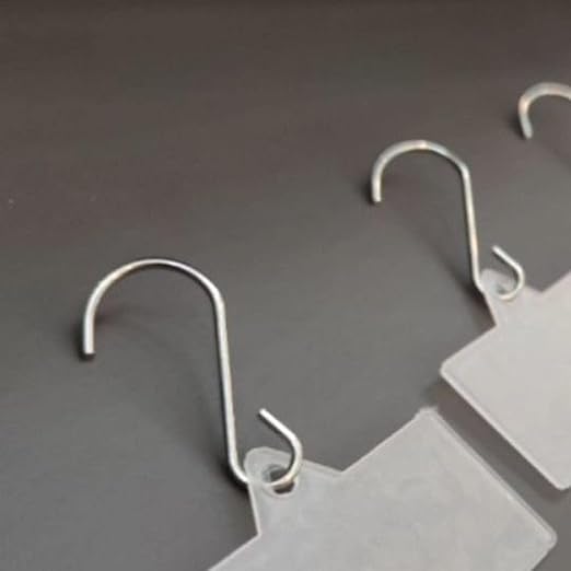 10 Pieces Hanging Merchandise Strips Retail Hanging Holder Supermarket Shelf
