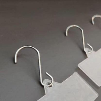 10 Pieces Hanging Merchandise Strips Retail Hanging Holder Supermarket Shelf