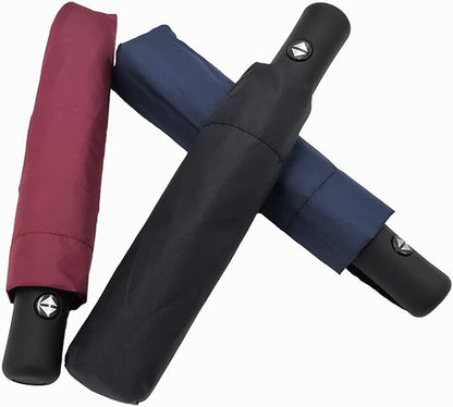 Compact Umbrella, Travel Umbrella Windproof 8 Ribs Auto Open & Close Wind Resistant, Small - Compact, Light, Automatic, Strong, Mini, Folding and Portable(Red)