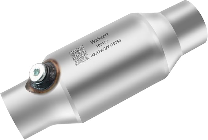 2" Universal Catalytic Converter with O2 Sensor Interface, designed for vehicles made before October 1996 (EPA compliant)