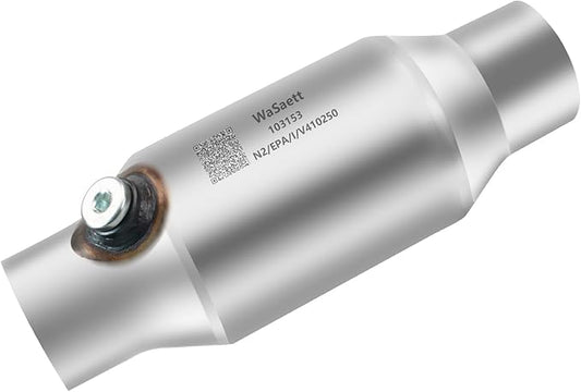 2" Universal Catalytic Converter with O2 Sensor Interface, designed for vehicles made before October 1996 (EPA compliant)