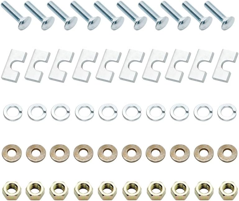 Reese 58430 Installation Hardware Bolt Kit for Fifth Wheel Mounting Brackets and Universal Rails (10 - Bolt Design), Replacement Part Compatible with Reese Rail Kits #30035, #58058