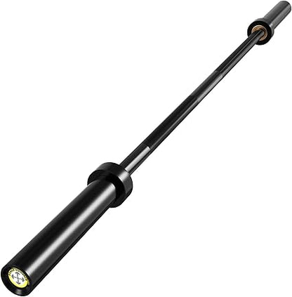 POWER GUIDANCE Chrome Olympic Barbell Bar, 2 Inch Weight Bar for lifting, Hip Thrusts,Universal Strength Training Bars 4ft5ft6ft