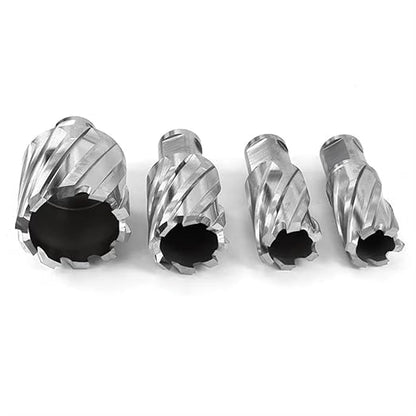 Shank HSS Annular Drill Bit 12-42x30mm TiN Coated Hollow Drill Bit for Metal Cutting Weldon Shank Core Drill Bit (23x30mm)