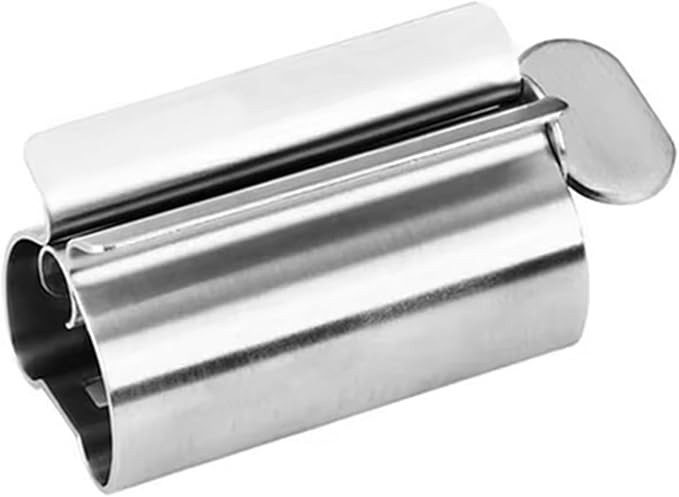 1 PCS Toothpaste Squeezer, Stainless Steel Toothpaste Squeezer, Manual Tube Roller Squeezer for Toothpaste Facial Cleanser