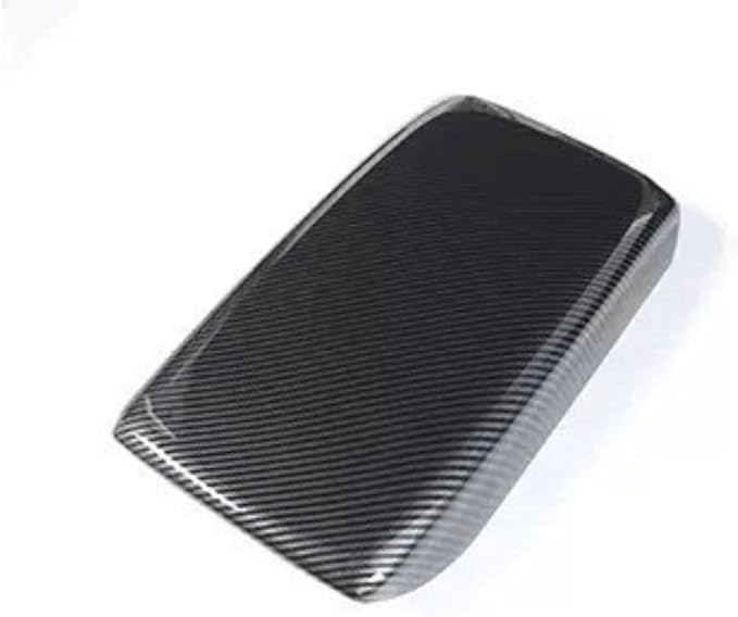 Compatible with Honda CR-V 2023 2024 Car Inteiror Accessories Center Trim Carbon Fiber Plastic Sticker Decals (Armrest Frame Cover-Carbon Black)