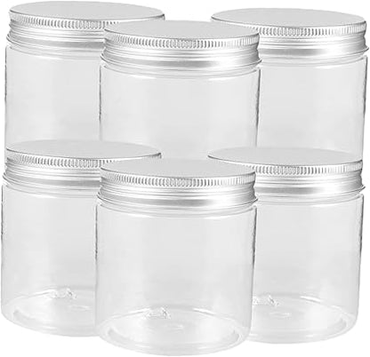 6Pcs Mini Plastic Jars with Lids Portable Household Storage Containers for Food and Essentials Multifunctional Plastic Jars with Lids