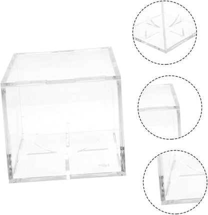 BESPORTBLE Fashionable Acrylic Baseball Display Case Compact Size Box for Sports Ball Showcase
