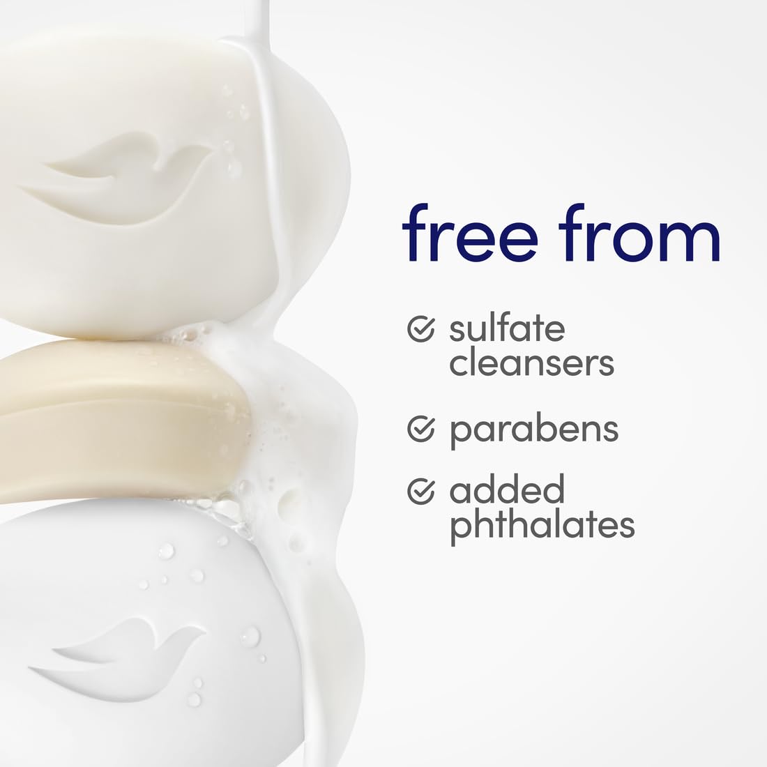 Dove Beauty Bar Soap Original 8 Count for Soft, Smooth Skin, with 1/4 Moisturizing Cream 3.75 oz (Open Box)