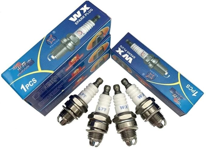 1 2 PCS 3 electrode Spark Plug L7T Compatible for BM6A BMR6A WS6E WS7E BPMR6A WS7F CJ7Y W20MU L7TC BPMR7A 2-stroke chain saw field mower(1 PC), liuxx2005