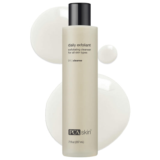 PCA SKIN Daily Face Exfoliant Cleanser, Moisturizing Face Wash, Gently Cleanses Dirt, Debris, and Other Impurities From Skin, Facial Cleanser Made with Renewable Exfoliants, 7.0 oz Bottle
