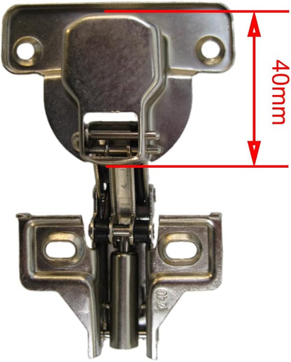 US Tradition - Soft close hydraulic hinge for kitchen cabinet (1 unit, 1.575 in diameter, unfinished metal, traditional style)