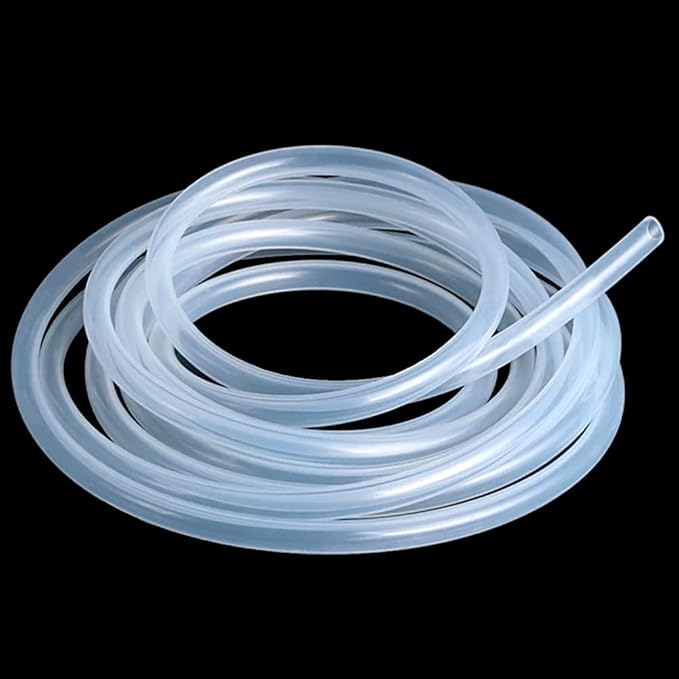 Silicone Tubing 1.5mm (116") ID x 3mm OD Food Grade High-temperature Pure Silicone Hose Tube Clear Pipe for Home Brewing Air and Liquid Transfer (Length 6 Meter- 19.68FT)