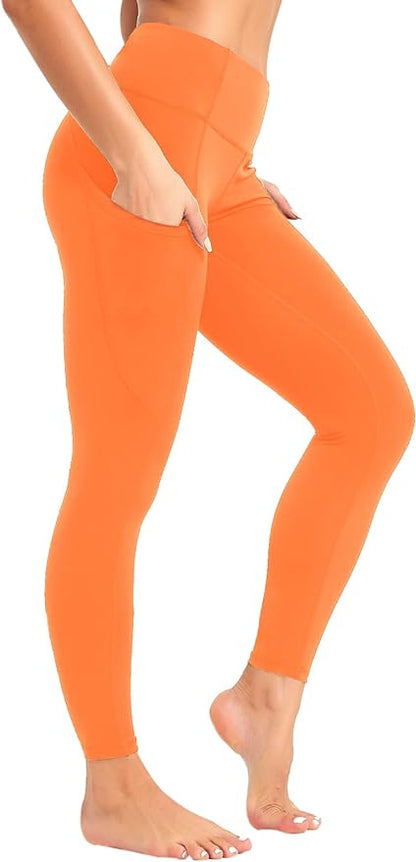 SP3LOPS Yoga Pants with Pockets for Women High Waisted Tummy Control Women's Buttery Soft Yoga Workout Leggings Running Pants