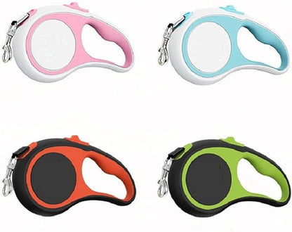 Automatic Dog Leash Lead Pink 5M Dog Leash Automatic Retractable Nylon Dog Lead Extendable Puppy Cat Traction Rope Belt Dog Leash
