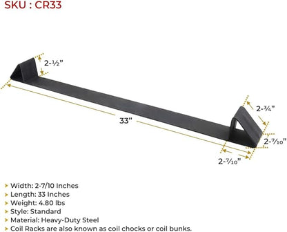 Mytee Products Coil rack, 33" long, 10 gauge steel Flatbed Trailer Steel Coils