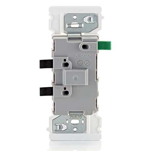 Leviton E5601-MW Decora Edge 15 Amp Single Pole Rocker Switch, 10-Pack, White