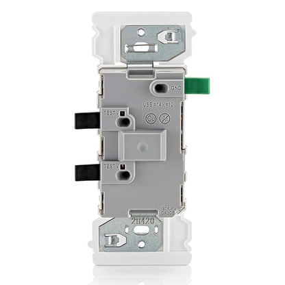 Leviton E5601-MW Decora Edge 15 Amp Single Pole Rocker Switch, 10-Pack, White