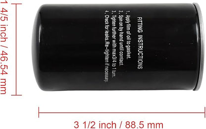 006008803F1 Engine Oil Filter Compatible with Mahindra Tractor Engine 4565 2WD-T4 5525 5530 2WD-T3 5555 5565 5570 4WD-T4 6030 4WD-T3 6065 6075 6525 6530 Oil Filter 006002508F1
