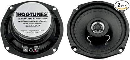 Hogtunes HT44 4.25" Replacement for Front andor Rear Speakers (2 Pack), Fits 1986-1996 Harley-Davidson Motorcycles