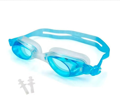 Diving Glasses Waterproof Soft Silicone Anti Fog Children Swimming Goggles With Nose Clip and Earplugs.