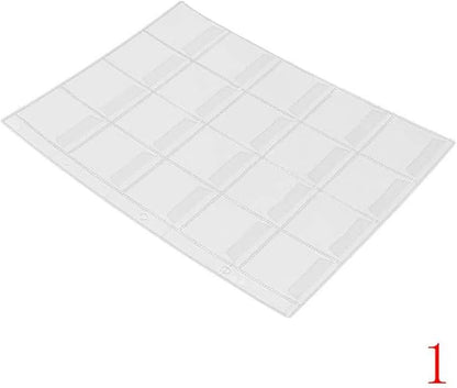 Briartw 10Pcs Sheet Coin PVC Grid Bag Coin Cash Money Storage Card Organizer Bags Transparent Stamp Coins Holder Album Bag