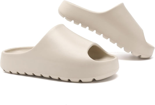 Jaeynow Cloud Slides for Women,Unisex EVA Soft Recovery Slides,Thick Sole Open Toe Mens Pillow Slides Shower Shoes Outdoor&Indoor House Slippers