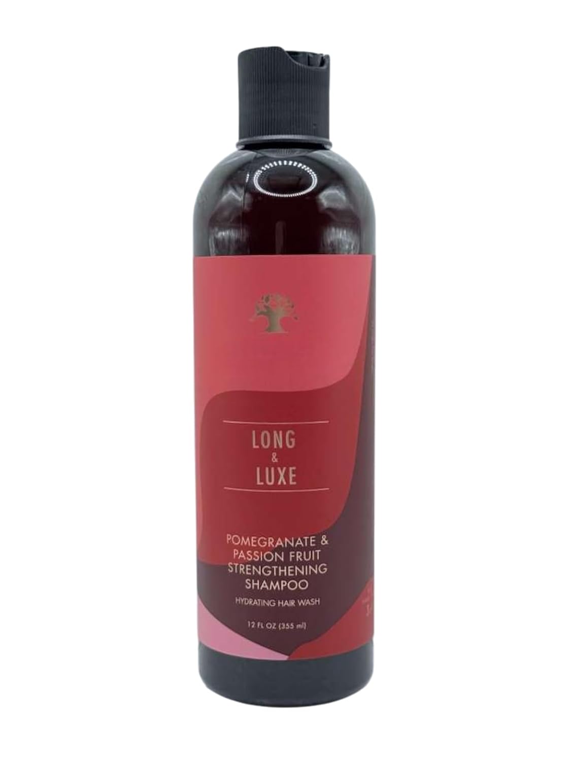 Long & Luxe Strengthening Shampoo & Conditioner Duo (12 oz Each) – For Length Retention & Breakage Prevention – With Pomegranate & Passion Fruit – Sulfate-Free