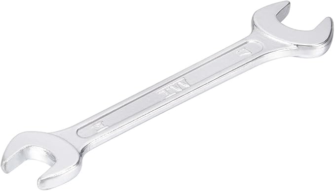uxcell Metric Double Open End Wrench Chrome Plated, 14mm x 17mm