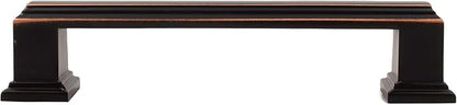 Stone Harbor Hardware Metropolis Cabinet Pull, 96 Millimeters, Vintage Bronze
