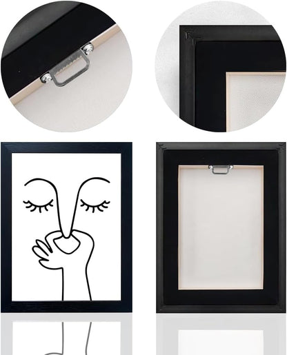 Black and White Bathroom Decor Bad Smell Humorous Wall Art Funny Canvas Print Guest Toilet Bathroom Sign Framed Modern Minimalistic Painting Artworks for Wall
