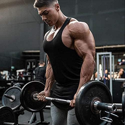 COOFANDY Men's 3 Pack Quick Dry Workout Tank Top Gym Muscle Tee Fitness Bodybuilding Sleeveless T Shirt.