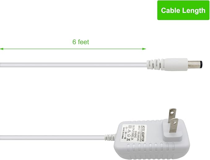 Power Cord Replacement for Graco Baby Swing DuoGlider, DuetSoothe, Dreamglider, Simple Sway, Sweetpeace Charger 5V AC Adapter, White