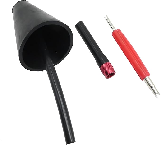 UOIENRT Automotive EVAP Service Port Adapter Kit Smoke Machine Automotive Cone Adapter Leak Detector for Automotive Exhaust and Intake Diagnostics