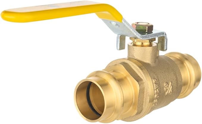 EFIELD 34" Press X Press Ball Valve with EPDM O-ring,14- Turn Full Port Shut Off Stop Ball Valve For Copper Tubing Connection (1),(VALVE243)