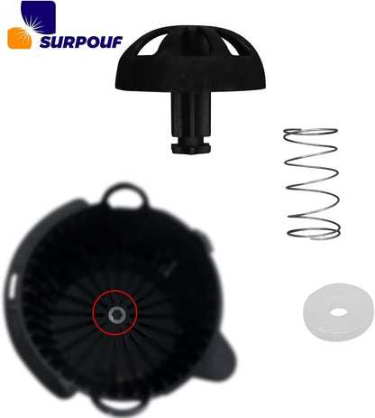 2-Pack Coffee Replacement Brew Basket Spring Loaded Stopper Kits Fits For Mr. Coffee Black and Decker Hamilton coffee maker parts, Parts Number 990117900 990237500 Coffee Machine Accessory