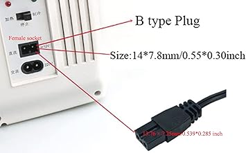 Cigar Plug 12V 5A DC Power Cable Cord fr Car Cooler Box Mini Fridge Mobicool NFA