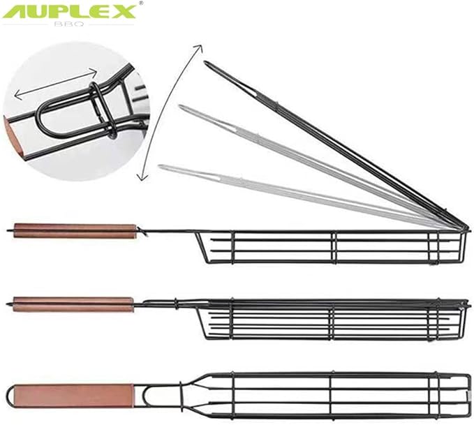 Portable BBQ Meat Clip BBQ Grill Outdoor Clip BBQ Mesh Sausage Clip