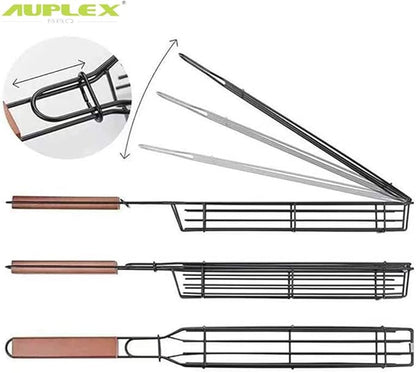 Portable BBQ Meat Clip BBQ Grill Outdoor Clip BBQ Mesh Sausage Clip