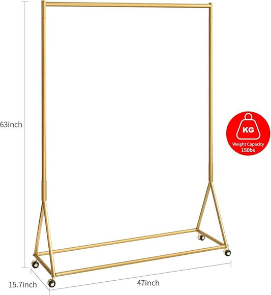 DR.IRON Coat Hangers, Premium Matte Gold Metal Shirt Dress Hanger, Lightweight Aluminum Hanger for Jacket Trouser Pant Slack