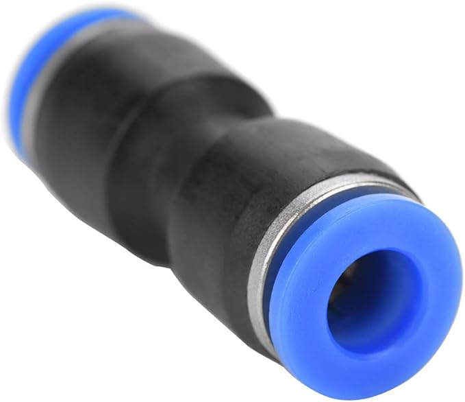 40Pcs 6mm Air Hose Pneumatic Push Connector 4 Types Air Push Quick Fittings 0-0.9MPa
