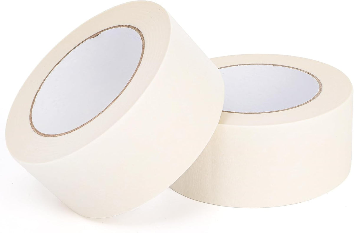 Tosnail 4 Pack 2 Inches Cream White Artist Tape Masking Tape for Arts and Crafts - Total 164 Yards