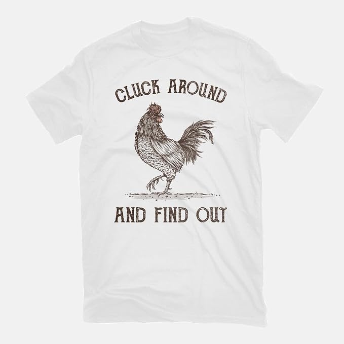 Color Grey TeeFury - Cluck Around and Find Out - Mens Animal, T-Shirt