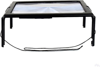 Magnifier with Light LED, Large A4 Page Hands 3X Magnifying Glass Magnifier for Reading