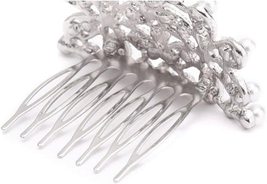 Utopiat Adult Pearl Tiara Hair Piece for Girls | Inspired by Breakfast at Tiffany's