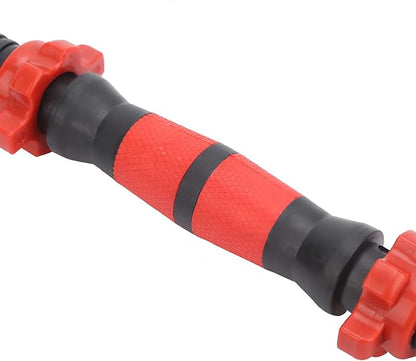 Barbell Bars, Rubber Dumbbell Bars Weight Lifitng 2Pcs 40CM with 4Pcs Nuts for Exercises for Training