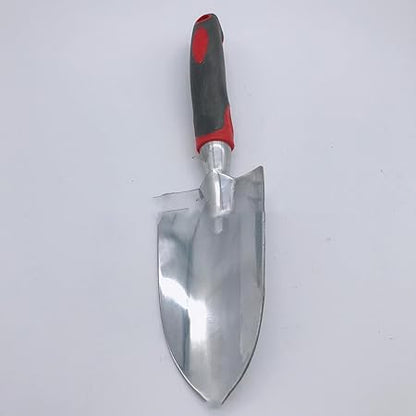 1pc Flower Shovel Hoe rake Gardening Tools Garden Shovel Planting Flowers Planting Grass sea stall Tools Children Shovel Sand Toys for Digging-Green Handle Aluminum Alloy Three rakes